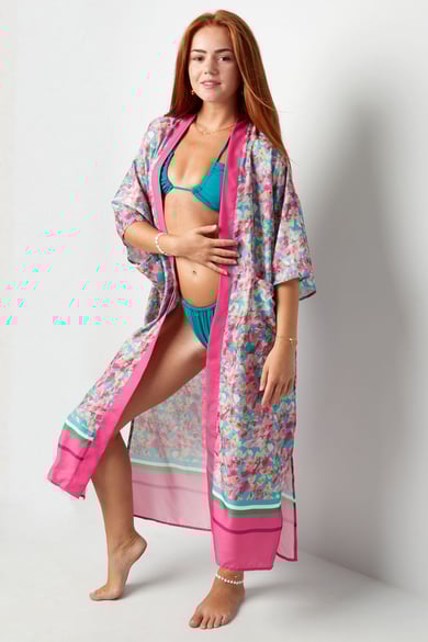 Kimono flower power - rosa h5 Imagen2